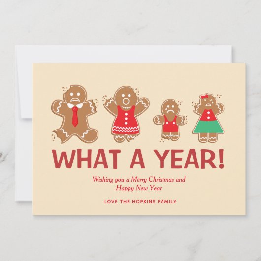 Wat een jaar kerstfeestdag in het ontbijt (Voorkant)