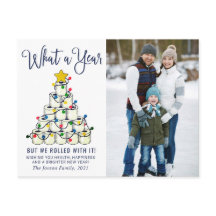 Wat een jaar kerstfoto-groet