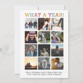 Wat een jaar kerstfoto in Review Kaart (Voorkant)