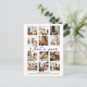 Wat een jaar kerstfoto op maat feestdagenkaart (Staand voorkant)