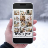 Wat een jaar kerstfoto op maat feestdagenkaart