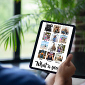 Wat een jaar kerstfoto op maat feestdagenkaart