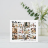 Wat een jaar kerstfoto op maat feestdagenkaart (Staand voorkant)