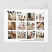 Wat een jaar kerstfoto op maat feestdagenkaart (Voorkant)