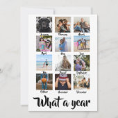 Wat een jaar kerstfoto op maat feestdagenkaart (Voorkant)