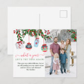 Wat een jaar kerstfotofeestdag briefkaart (Voorkant / Achterkant)