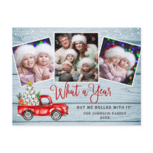 Wat een jaar kerstrood Boerderij Truck 3 Foto