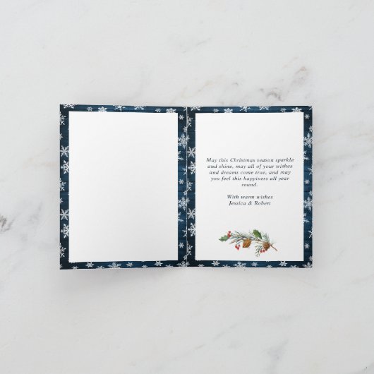 Wat een jaar kerstrood Boerderij Truck 4 Foto Feestdagen Kaart (Binnen)