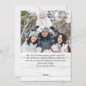 Wat een jaar kerstrood Boerderij Truck 5 Foto Feestdagenkaart (Achterkant)