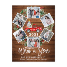 Wat een jaar kerstrood Boerderij Truck 6 Foto