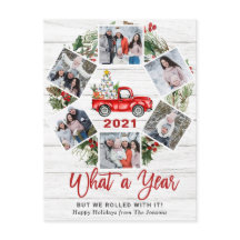 Wat een jaar kerstrood Boerderij Truck 6 Foto