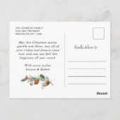 Wat een jaar kerstrood Boerderij Truck 6 Foto Briefkaart (Achterkant)