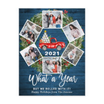 Wat een jaar kerstrood Boerderij Truck 6 Foto