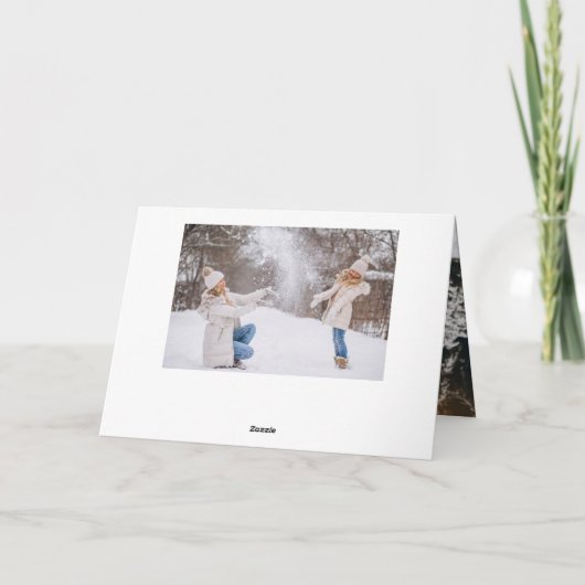 Wat een jaar marine foto collage Prettige Feestdag Feestdagen Kaart (Achterkant)