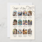 Wat een Jaar Minimalist Jaaroverzicht Boog Foto Feestdagenkaart (Achterkant)