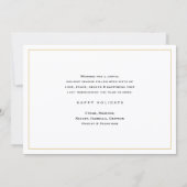 Wat een jaar Modern 10 Foto Collage White en Gold Feestdagenkaart (Achterkant)