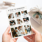 Wat een jaar Moderne foto collage Feestdagenkaart