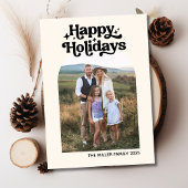 Wat een jaar moderne Review voor fotocollage Feestdagenkaart