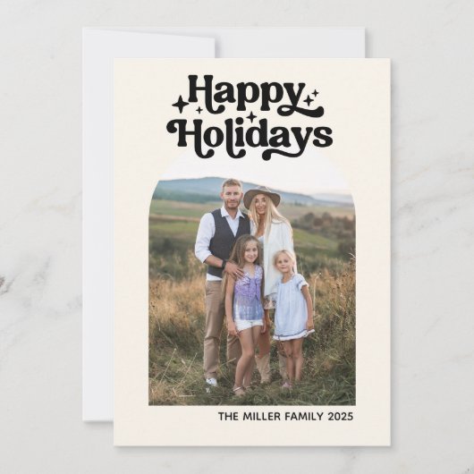 Wat een jaar moderne Review voor fotocollage Feestdagenkaart (Voorkant)