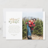 Wat een jaar Moeilijk jaar Feestdagenkaart (Voorkant)