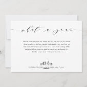 Wat een jaar | Navy Prettige feestdagen Photo Coll Feestdagenkaart (Achterkant)