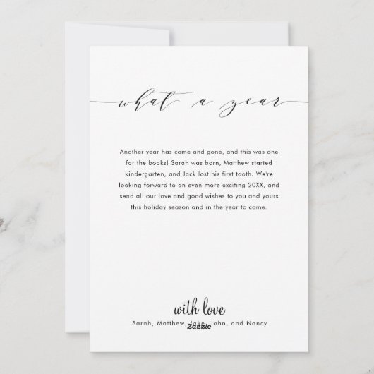 Wat een jaar | Navy Review Prettige feestdagen Feestdagenkaart (Achterkant)