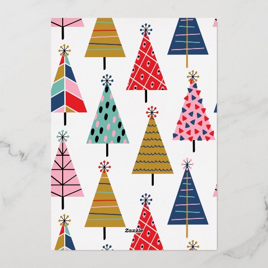 Wat een jaar op maat gesneden Kerstmis Folie Feestdagenkaart (Achterkant)