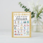 Wat een jaar quarantaine activiteiten Vakantie Bri Briefkaart (Staand voorkant)