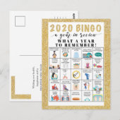 Wat een jaar quarantaine activiteiten Vakantie Bri Briefkaart (Voorkant / Achterkant)