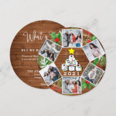 Wat een jaar Quarantine Kerstboom 6 PHOTO Feestdagenkaart (Voorkant / Achterkant)