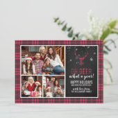 Wat een jaar! | Red Pset 3 met Kerstmis Kaart (Staand voorkant)