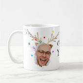 Wat een jaar! Reindeer Fun met kerstmis Koffiemok (Links)