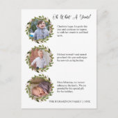 Wat een jaar Review Foto Collage Holiday Briefkaar Feestdagenkaart (Voorkant)