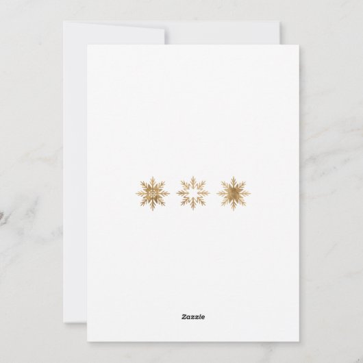 Wat een jaar! Review Gold White 1 Foto Feestdagenkaart (Achterkant)