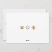 Wat een jaar! Review Gold White 3 Foto Feestdagenkaart (Achterkant)