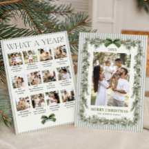 Wat een jaar Sage Green Boog Kerstmis 13 foto