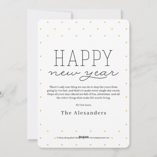 Wat een jaar vakantie fotokaart feestdagenkaart (Achterkant)