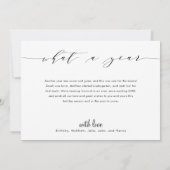 Wat een jaar | Witte fijne feestdagen foto collage Feestdagenkaart (Achterkant)