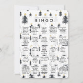 Wat een jaar Wonderland Quarantaine Bingo Kerstmis Feestdagenkaart (Achterkant)