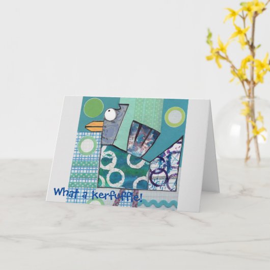 Wat een kerfuffle! kaart (Gele Bloem)