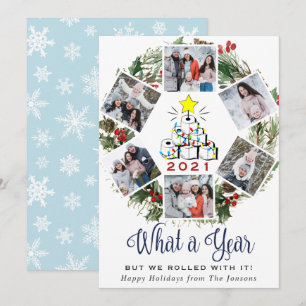 Wat een kerstrood Boerderij 2020 Truck 6 Foto Feestdagenkaart