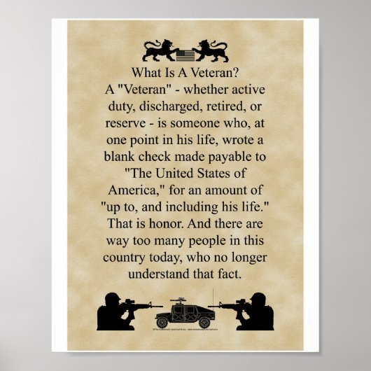 Wat een kleinere versie Veteran is Poster (Voorkant)