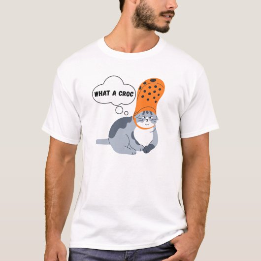 Wat een krokodil grappig t-shirt (Voorkant)