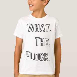 Wat een kudde grappige vogel grap t-shirt