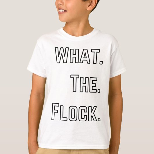 Wat een kudde grappige vogel grap t-shirt (Voorkant)