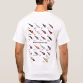 Wat een lading karper! t-shirt (Achterkant)