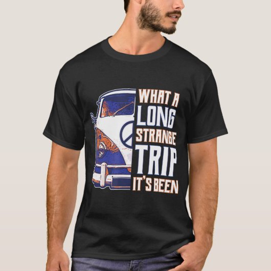 Wat een lange trange heeft zijn hippie kostuum te  t-shirt (Voorkant)