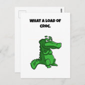 Wat een last van Croc Funny Alligator Cartoon Briefkaart (Voorkant / Achterkant)