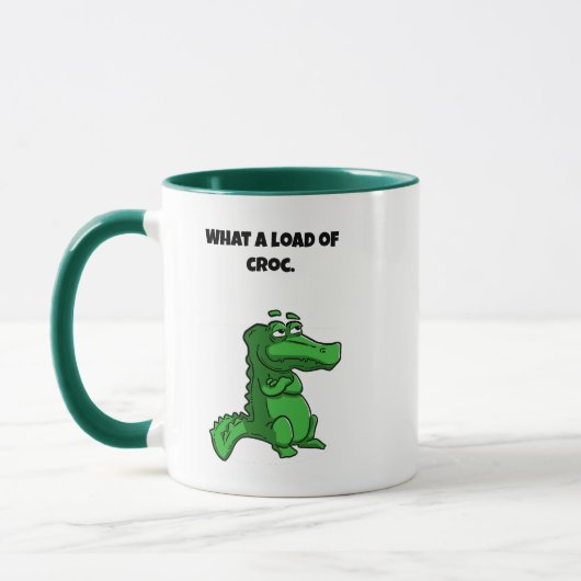 Wat een last van Croc Funny Alligator Cartoon Mok (Links)