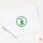 Wat een last van Croc Funny Alligator Cartoon Ronde Sticker (Envelop)